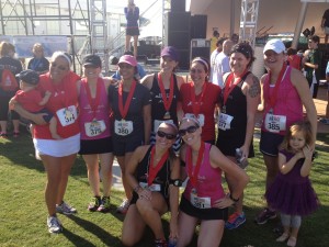 The Stroller Strides crew from the 2013 CHKD race