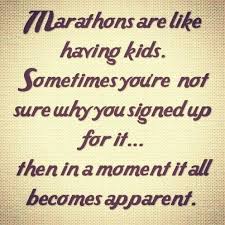 marathon is like kids