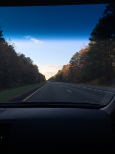 Gorgeous views during our drive to RVA