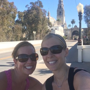 Kerry & I on our Balboa Park run