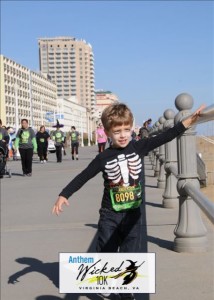 My Andersen, just strolling along the boardwalk-- he did NOT want to run, "just walk with me, momma". Photo Credit: J&A Racing (FREE pics!)