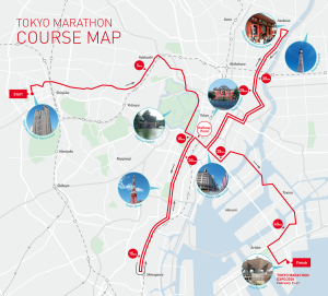 Tokyo Marathon Elevation Chart